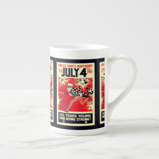 Tasse En Porcelaine Oncle Sam's 142nd Birthday