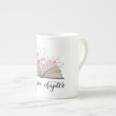 Tasse en porcelaine One More Chapter (Devant droit)