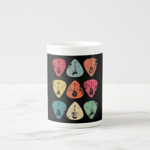 Tasse En Porcelaine Onglet de guitare Retro Vintage pour Guitaristes B