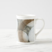 Tasse En Porcelaine Orbes blanches et cercles Brown (Droite)