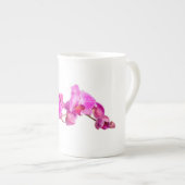 Tasse En Porcelaine Orchidée (Devant droit)