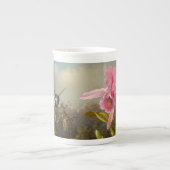 Tasse En Porcelaine Orchidée avec deux colibris Heade (Devant)
