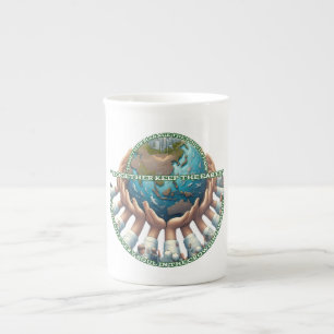 Tasse en porcelaine osseuse