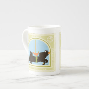 Tasse En Porcelaine Ours avant juin Bruyère Vess de carrousel