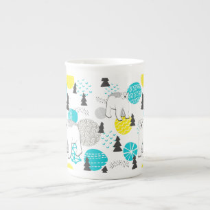 Tasse En Porcelaine Ours polaire