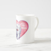 Tasse En Porcelaine Ours polaire Saint Valentin (Devant droit)