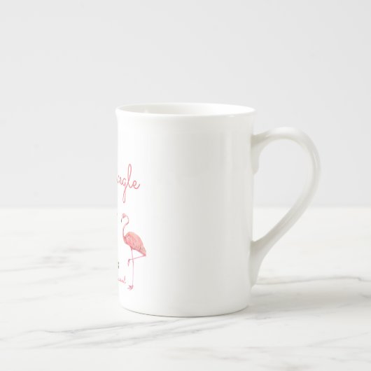 Tasse En Porcelaine Palm Springs Dernière Flamingle Bachelorette Party (Droite)