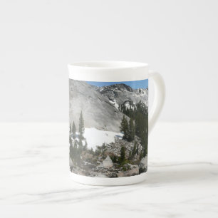 Tasse En Porcelaine Panorama des dômes de granit enneigés à Yosemite