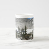 Tasse En Porcelaine Panorama en granit neigeux à Yosemite (Devant)