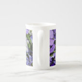 Tasse En Porcelaine Pansies violettes (Dos)