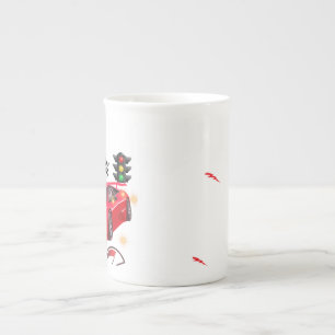 Tasse En Porcelaine Papier de fête personnalisé "Beep Beep" Voiture de