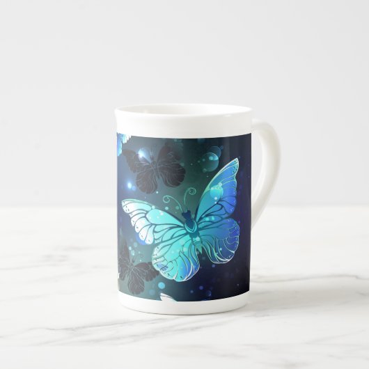 Tasse En Porcelaine Papillon de nuit (Devant droit)