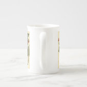 Tasse En Porcelaine Papillon et libellule à fleurs rouges (Dos)