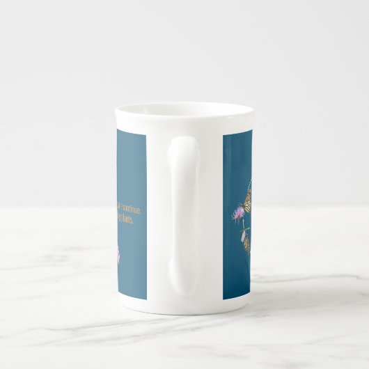 Tasse En Porcelaine Papillon monarque (Dos)