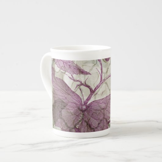 Tasse En Porcelaine Papillons arabes III (Devant gauche)