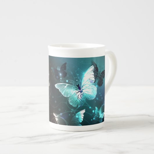 Tasse En Porcelaine Papillons de nuit (Devant droit)