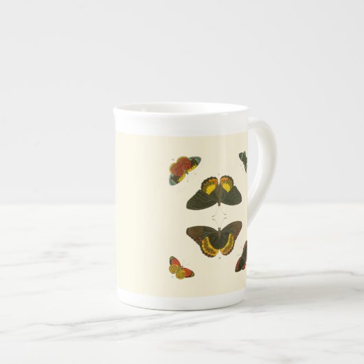 Tasse En Porcelaine Papillons lumineux par Pieter Cramer (Devant droit)