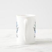 Tasse En Porcelaine Papillons volants bleus Morpho (Dos)