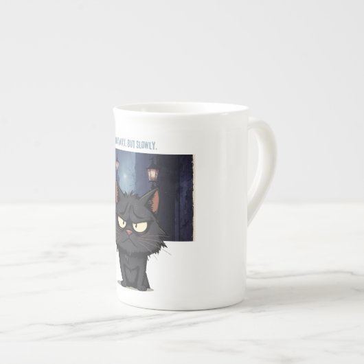Tasse En Porcelaine Pars, mais lentement (Devant droit)