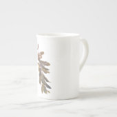 Tasse En Porcelaine Paruline jaune Audubon Bird in Tree (Devant droit)