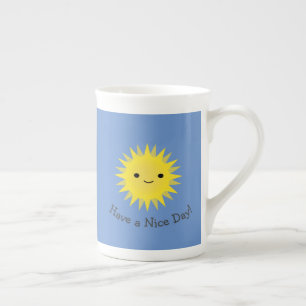 Tasse En Porcelaine Passez une bonne journée mignonne kawaii soleil so