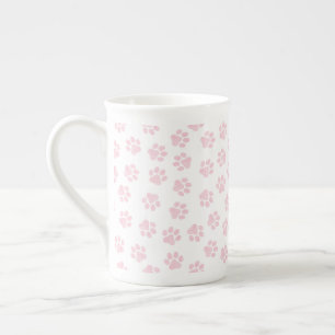 Tasse En Porcelaine Pâtes de chien, Pâtes de chien, Bébé Pâtes roses