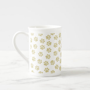 Tasse En Porcelaine Pâtes de chien, Pâtes de chien, Pâtes d'or
