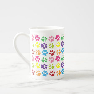Tasse En Porcelaine Paws Colorés, Paws Chiens, Paws Chat