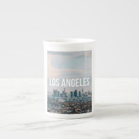 Paysage urbain rétro de Los Angeles, esthétique de