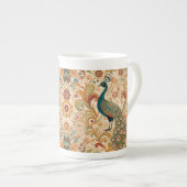 Tasse En Porcelaine Peacock Art Morris Style (Devant droit)