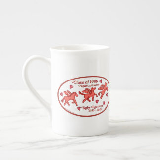 Tasse En Porcelaine Pegasus Posse Ruby Réunion Porcelaine Bone 
