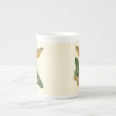 Tasse En Porcelaine Peinture à papillon légèrement frontière (Devant)