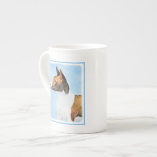 Tasse En Porcelaine Peinture Basenji - Belle Art Original