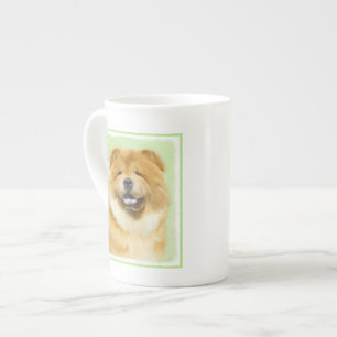 Tasse En Porcelaine Peinture Chow Chow - Joli art original chien