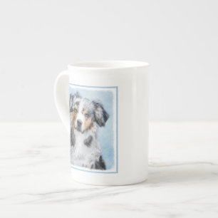 Tasse En Porcelaine Peinture de berger américaine miniature - Chien Ar