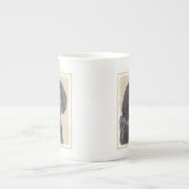 Tasse En Porcelaine Peinture de linge bluetick - mignon chien original (Devant)