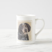 Tasse En Porcelaine Peinture de linge bluetick - mignon chien original (Droite)