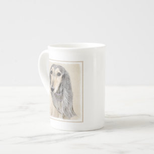 Tasse En Porcelaine Peinture de Saluki (Faune) - Cute Original Chien A