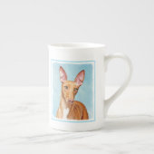 Tasse En Porcelaine Peinture Pharaon Hound - Cute Original Chien Art (Droite)