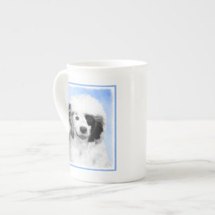 Tasse En Porcelaine Peinture Portugaise de Chien d'Eau - Art original