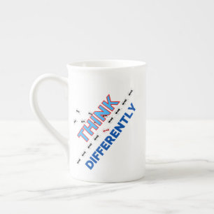 Tasse En Porcelaine Penser différemment 6.w