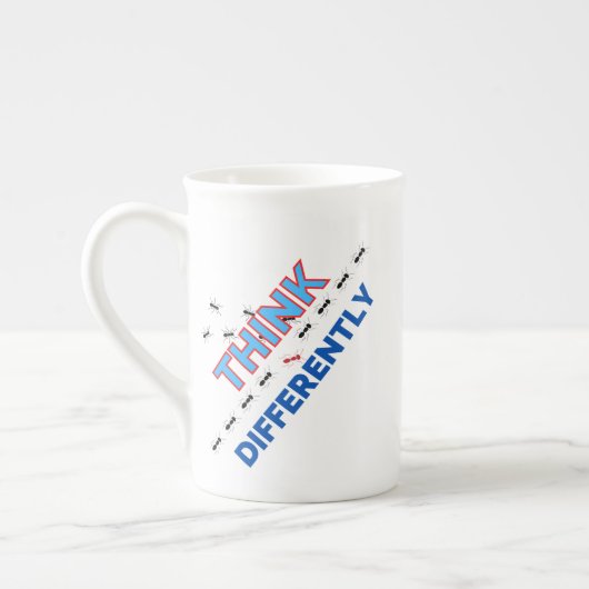 Tasse En Porcelaine Penser différemment 6.w (Gauche)