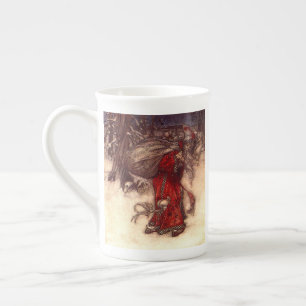 Tasse En Porcelaine Père Noël Arthur Rackham
