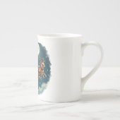 Tasse En Porcelaine Père Noël Et Son Drapeau Pulvérisé Par Chihuahua C (Droite)