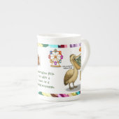 Tasse En Porcelaine Personalise: Pierre pelican's brilliant beak (Devant droit)