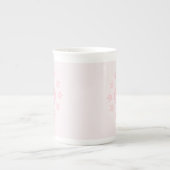 Tasse En Porcelaine Personalized Cute Elephant Pink  (Devant)