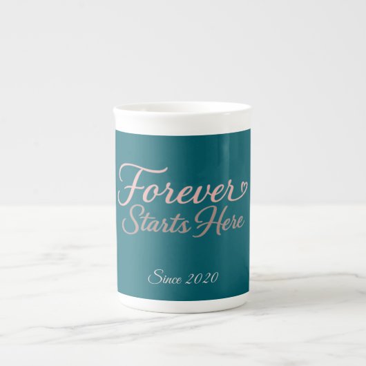 Tasse En Porcelaine Personalized gift with the date the relationship  (Devant)