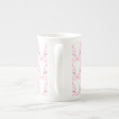 Tasse En Porcelaine Personalized Pink Ribbon Bow (Dos)