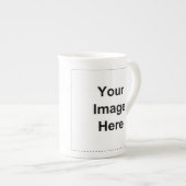 Tasse En Porcelaine Personnalisable et personalizable - concevez vos (Devant droit)