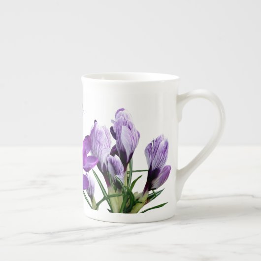Tasse En Porcelaine Personnalisable Iris nom jolie fleur violet fun (Droite)